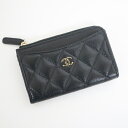 【CHANEL】シャネル フラグメントケース マトラッセ キャビアスキン ブラック AP3179【中古】【代金引換不可】/br5358tm