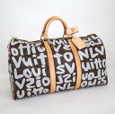 【LOUIS VUITTON】ルイヴィトン キーポル50 ボストンバッグ モノグラム・グラフィティ アルジャン M92197 FL0051【中古】【代金引換不可】/kt09520ar