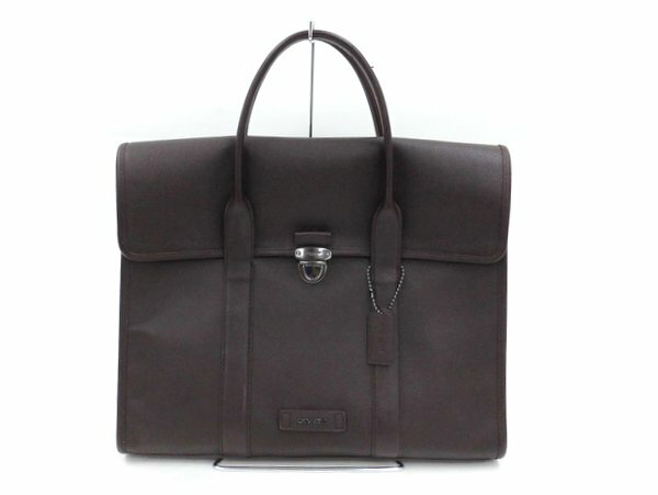 【COACH】フラップブリーフレザー 2WAY書類カバン 71559/ブラウン/コーチ【中古】/kw0176※代引き不可※