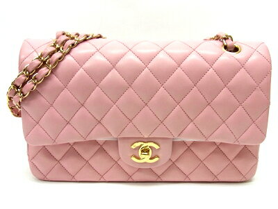 【★新品同様★】CHANEL　シャネル　『マトラッセチェーンバッグ25』　《ピンク×ラムスキン×ゴールド金具》　A01112/チェーンショルダーバッグ/ダブルフラップ/斜めがけショルダーバッグ/ハンドバッグ/ROSE 22/ココ/COCO/レディース　23912k1127 ＠【中古】のサムネイル