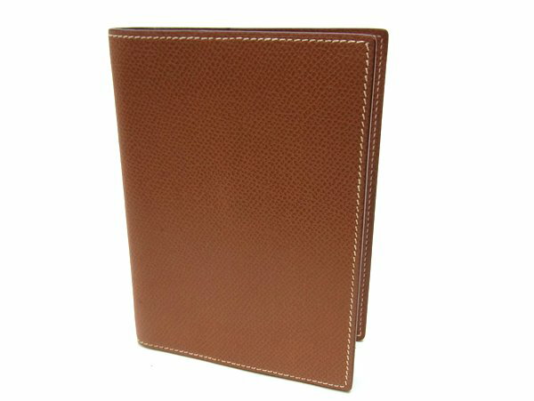 【★セレブ愛用★】《送料込》　HERMES エルメス　『アジェンダGM　(Agenda)』《コニャック（Cognac)×エプソン（Veau Epsom）×□I刻印》　手帳/カバー/システム/小物/ブラウン/茶/シルバー金具　19563K0187　＠【中古】のサムネイル