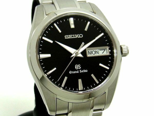 【★未使用★】《送料込》　GRAND SEIKO グランドセイコー　『デイデイト』　SBGT037　メンズ腕時計　《クオーツ/電池式》　9F83　《SS×ブラック文字盤》 ステンレススチール/黒【★1ヶ月保証あり★】　20140k0136　＠【中古】