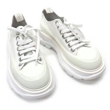 【★美品★】Alexander McQueen/アレキサンダーマックイーン『スニーカー《サイズ:#35(日本サイズ:約23cm)》』 ホワイト/シューズ/靴/紐靴/白/ブランド/セレブ愛用/レディース 31037k0271 @【中古】