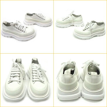 【★美品★】Alexander McQueen/アレキサンダーマックイーン『スニーカー《サイズ:#35(日本サイズ:約23cm)》』 ホワイト/シューズ/靴/紐靴/白/ブランド/セレブ愛用/レディース 31037k0271 @【中古】