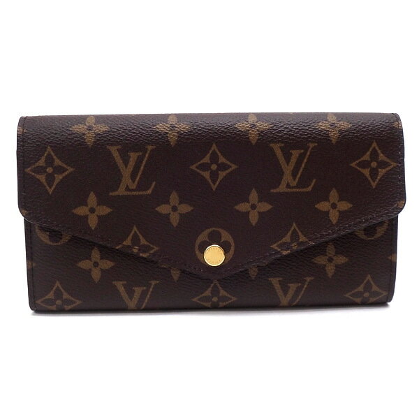 【★LOUIS VUITTON★】ルイヴィトン 『ポルトフォイユ・サラ』　モノグラム/ローズバレリーヌ/ピンク/M62235/RFIDタグ長財布/2つ折り長財布/カードケース/ポルトフォイユサラ/レディース　35550k024.4　＠【中古】