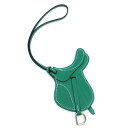 【★HERMES★】 エルメス 『パドックセルサドルチャーム』 《スイフト×ヴェールヴェルティゴ》シルバー金具/バッグチャーム/チャーム/小物/レザー/革/グリ...