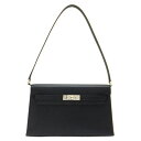 【★HERMES★】 エルメス 『ケリーエラン』 《ブラック×シェブルシェムキラ×シルバー金具×B刻印(2023)》 ショートショルダー/ハンドバッグ/ショル...
