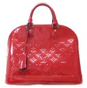 【★LOUIS VUITT★】ルイヴィトン 『アルマPM』 《ヴェルニ》ルージュグレナディーヌ×ゴールド金具/M91693/FL4182/ハンドバッグ/レッド/赤/エナメル/レディース 37838k024.5 @【中古】(4)