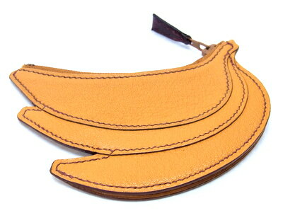 【★新品同様★】《送料込》　 HERMES エルメス　『コインケース・バナーヌ』　バナナ　MONNAIE FRUIT BANANE　　《□F刻印》＠【中古】