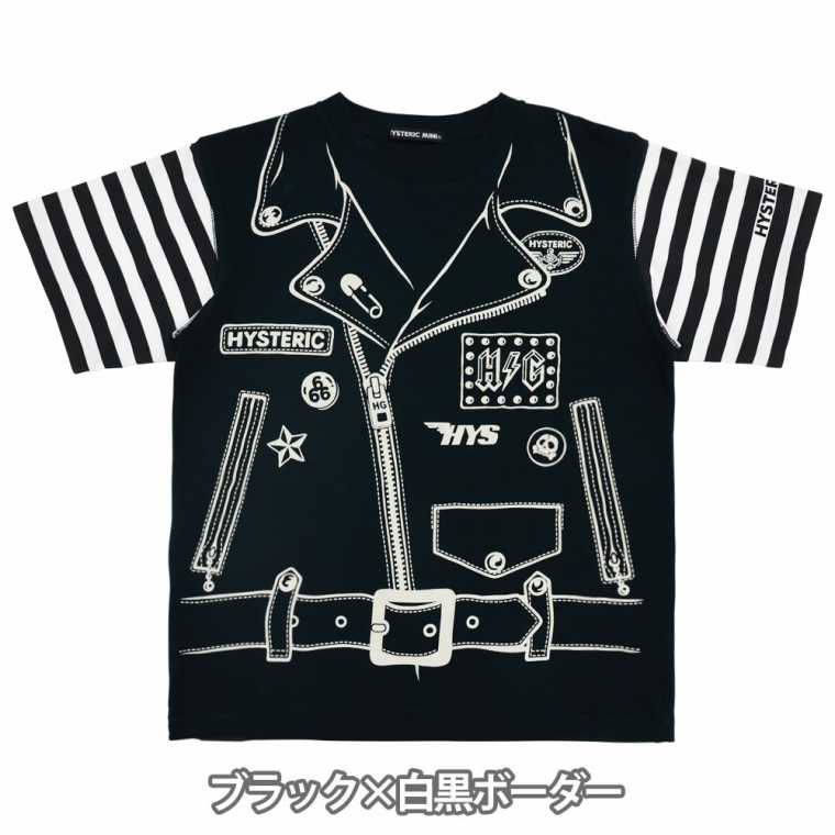 Hystericmini ヒステリックミニ　ライダース ギミック BIG Tシャツ