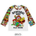 MY FIRST HYSTERIC マイファーストヒステリック　PLAY HOUSE 長袖ラグランTシャツ