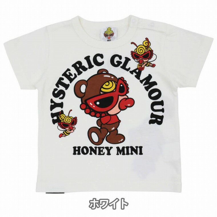 MY FIRST HYSTERIC マイファーストヒステリック TEDDY&LITTLE BEE 半袖Tシャツ