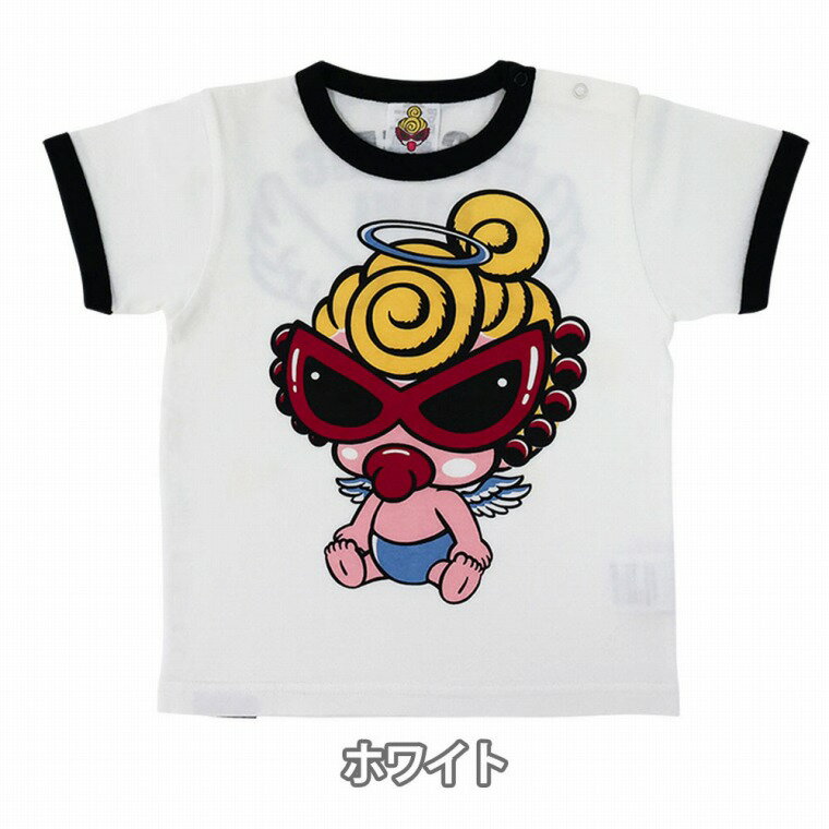 MY FIRST HYSTERIC マイファーストヒステリック　ANGEL MINI リンガーTシャツ