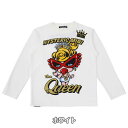 Hystericmini ヒステリックミニ QUEEN MINI 長袖Tシャツ