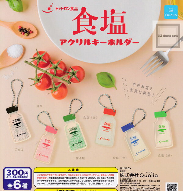 【コンプリート】トットロン食品 食塩 アクリルキーホルダー ★全6種セットのサムネイル