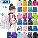 キッズ リュック 13リットル 男の子 女の子 子供 遠足 旅行 リュックサック デイパック アウトドアプロダクツ OUTDOOR PRODUCTS 通学 通園 幼稚園 保育園 小学校 おしゃれ カッコイイ かわいい 軽量 軽い カジュアル KIDS チアフル デイパック 12439289