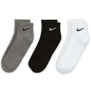 【郵便配送】NIKE ナイキ 靴下 キッズ ソックス ジュニア メンズ レディース 3足セット 子供靴下 アンクル エブリデイ クッション 男の子 女の子 子供...
