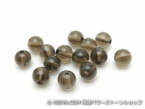 パワーストーン天然石ビーズ粒売り スモーキークォーツAAAA6ミリ 魔除・厄除 ハンドメイド・手作りアクセサリー用 (11089)
