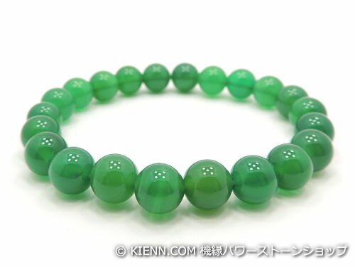 パワーストーンブレスレット グリーンカルセドニーAAAA8ミリ 対人関係 ワンカラーブレス [サイズ選べる..