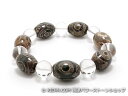 エスニックブレスレット・アジアンパワーストーン(メンズ) チベット天珠(三眼)AAAAナツメ玉16ミリ クリスタル(水晶)AAAAA最高品質(4月誕生日石)10...
