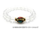 エスニックブレスレット・アジアンパワーストーン チベットハンドメードビーズ(トルコ石4面カット)角柱13ミリ チベット合金真鍮6ミリ クリスタル(水晶)AAAA...