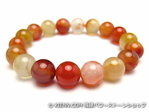 Rakuten - パワーストーンブレスレット カーネリアンAAAA(7月誕生日石)10ミリ 魔除・厄除 ワンカラーブレス [サイズ選べる][日本製][送料無料] (10112)