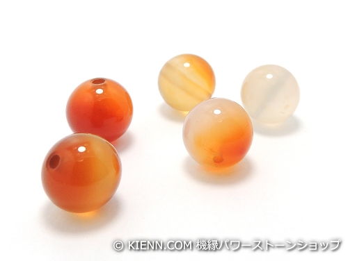 機縁パワーストーンショップのパワーストーン天然石ビーズ粒売り カーネリアンAAAA(7月誕生日石)10ミリ 魔除・厄除 ハンドメイド・手作りアクセサリー用 (11602)｜アングル2
