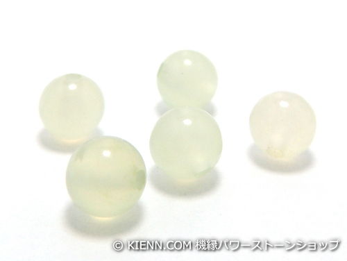 パワーストーン天然石ビーズ粒売り ニュージェイド6ミリ 健康・癒し ハンドメイド・手作りアクセサリー用 (11610)
