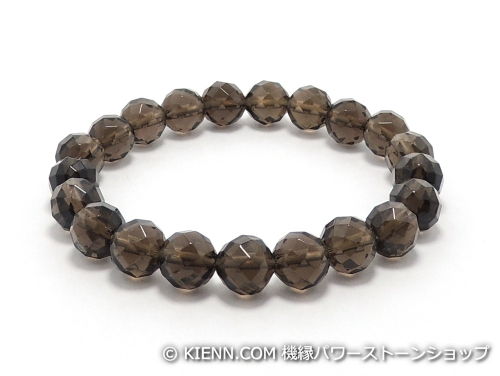 お会計後、通常2営業日以内にネコポス(ポスト投函サービス)で発送、1〜2日程度でのお届けとなります。【パワーストーン仕様】スモーキークォーツ(64面カット) AAAA 8mm【組み合わせ効果のバランス】魔除・厄除：100%【スモーキークォー...