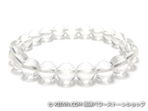 パワーストーンブレスレット クリスタル(水晶)(クラック入り)(4月誕生日石)8ミリ 開運 ワンカラーブレ..
