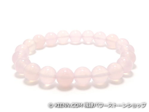 パワーストーンブレスレット ピンクカルセドニーAAAA8ミリ 対人関係 ワンカラーブレス [サイズ選べる][日本製][送料無料] (11921)