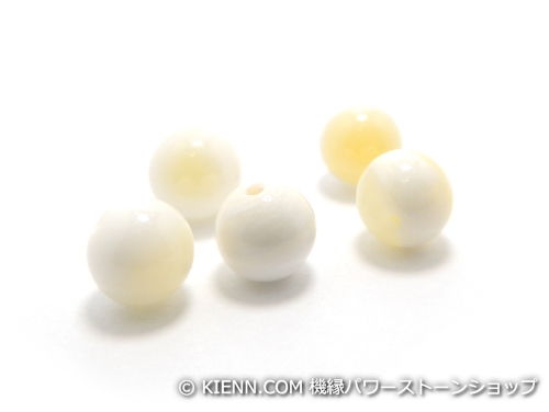 パワーストーン天然石ビーズ粒売り ゴールデンシャコガイAAAA6ミリ 魔除・厄除 ハンドメイド・手作りアクセサリー用 (11939)