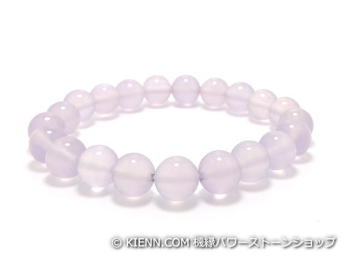 Rakuten - パワーストーンブレスレット ラベンダーカルセドニーAAAA8ミリ 対人関係 ワンカラーブレス [サイズ選べる][日本製][送料無料] (12022)