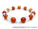 パワーストーンブレスレット カーネリアンAAAA(7月誕生日石)8ミリ クリスタル(水晶)AAAAA最高品質(4月誕生日石)8ミリ 魔除・厄除・開運 [サイズ選...