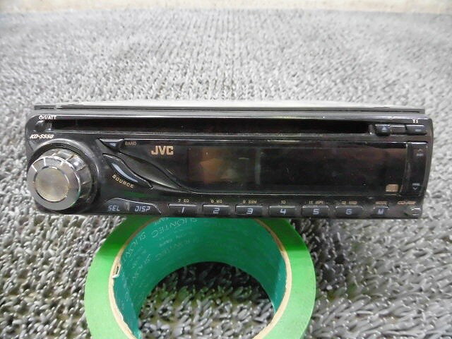 【中古】★激安!★JVC KD-S550 CD デッキ プレーヤー オーディオ 1DIN 汎用 / 2H8-832