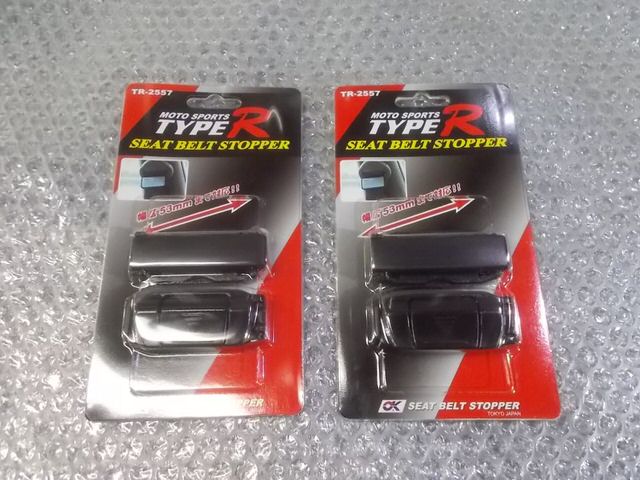 【中古】★新品!★OK JAWS MOTO SPORTS TYPE R シートベルトストッパー ベルトクリップ 2個 幅53mmまで TR-2557 / N10-1489