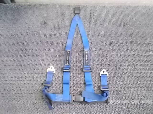 【中古】★激安!★WILLANS ウィランズ シートベルト ドリフト レース ブルー 汎用 / 4N3-610