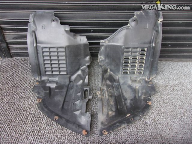 【中古】ER34 スカイライン 2ドア 純正 ノーマル フロント フェンダーライナー 左右 63845 AA000 63844 AA000 / 2T1-1725