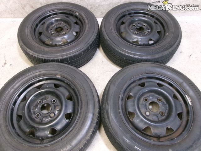 【中古】アウディ B3 80 純正 14インチホイール 5.5J+45 4穴 PCD108 4本 431601025 / T4-479