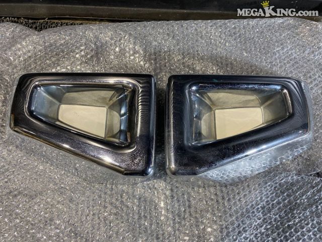 【中古】ハマー H2 社外 フロントバンパーコーナーカバー メッキ FBC-HM02 / T5-327