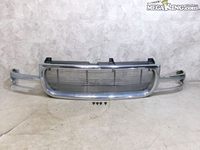 【中古】2000y GMC ユーコン 純正 改 フロントグリル ラジエーターグリル ラジエターグリル 社外 ビレッドグリル 付 15764316 / S8-75...