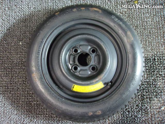 【中古】JA4 トゥデイ 純正 12インチホイール 3.00B 4穴 PCD100 スペアタイヤ 応急タイヤ 1本 / 2S8-1824