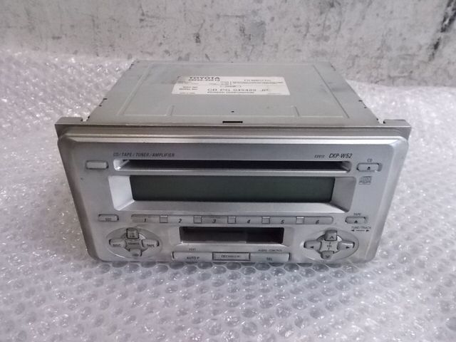 【中古】★激安!★トヨタ 純正 FH-M8077ZT CD MD デッキ プレーヤー カセット テープ 2DIN ワイド ? CKPW52 08600-00E10 / 4P8-645