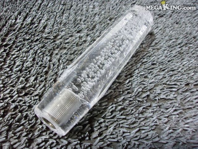 【中古】社外 シフトノブ クリア 全長約200mm 外径約43mm 取付穴径約12mm / 4T2-337