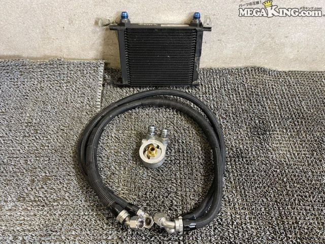 【中古】Setrab セトラブ オイルクーラー 24段 オイルブロック ランマックス ホース 51-08687-01 EK9 シビック タイプR にて使用 / T6-974