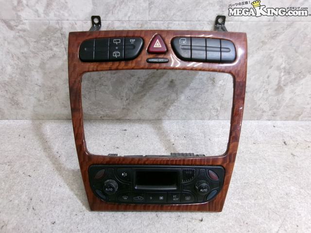 【中古】ベンツ W203 C180 Cクラス 純正 ノーマル オーディオパネル センターパネル エアコンスイッチ A2036802539 A2038300985...