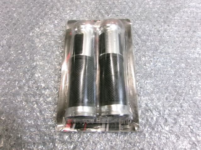 【中古】★未使用!★社外 ハンドルグリップ バイク 単車 左右 2個セット / Q4-141