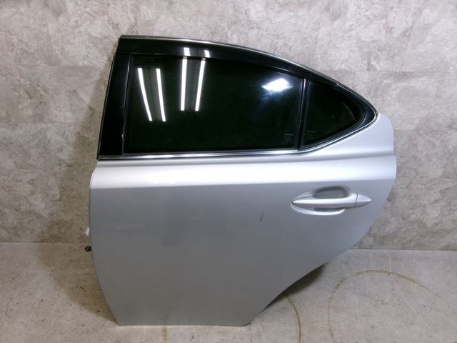 【中古】★激安!★18年式 11月 LEXUS レクサス GSE21 IS350 純正 ノーマル リア ドア 内張り スイッチ シルバー系 左 ガラス付 / R...
