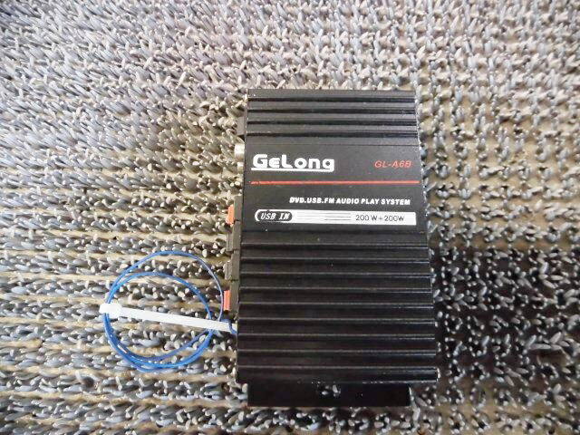 【中古】GELONG GL-A6B DVD/USB/FM AUDIO PLAYSYSTEM アンプ オーディオ / 2G3-1026