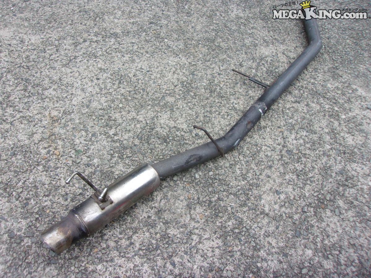 【中古】S13 シルビア 社外 セミステンレス マフラー / 2S11-187